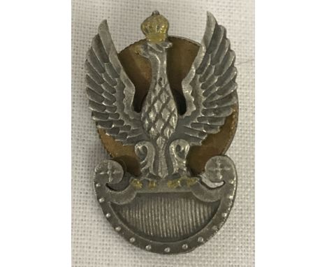 WW2 Style Polish Army Lapel Pin.Approx 2.5 x 1.5cm.