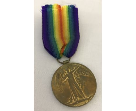 WWI Victory medal named to M2-181880 Pte H. Sheldrake A.S.C.From the Army Service Corp. On multi-coloured ribbon.