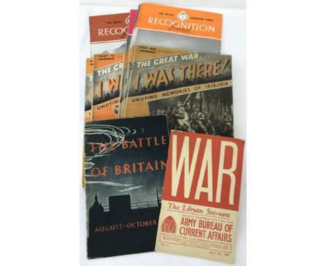 A collection of military magazines and pamphlets.To include The Royal Observer Corps Recognition Journal magazines and War, T