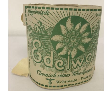 WW2 Style German Army Toilette Paper with paper wrapper.