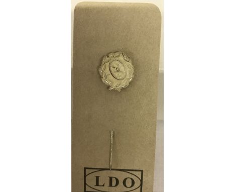 WW2 Style German Army Drivers Stick Pin. White finish.