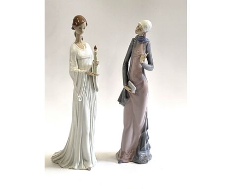 Lladro 5756 Ashley 35cm, and Light and Life 35cm with boxes. (2)In excellent condition