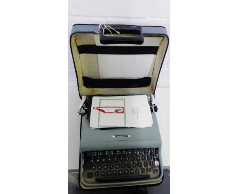 A vintage Olivetti typewriter
