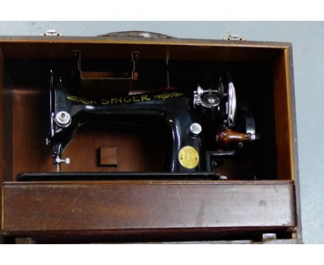 A vintage Singer sewing machine 
