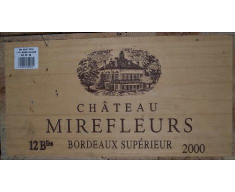 Chateau Mirefleurs Bordeaux -Superieur 2000, 12 bottles in original wooden case