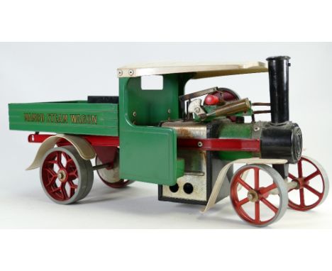 Mamod vintage model SW1 Live Steam Wagon: Length 41cm.