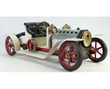 Mamod vintage model Live Steam Roadster car SA1: Length 39cm.