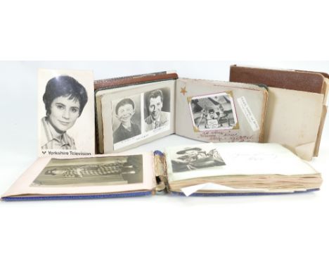 A good collection of vintage Autographs: 6 albums containing many autographs of film and radio stars dating from 1940s &amp; 