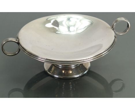Silver candlestick holder: Hallmarked for Birmingham 1958, 78 grams.