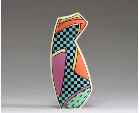 "Dorothy HAFNER (1952) pour Rosenthal - Bougeoir Flash One en ceramique, Allemagne, vers 1980. - Dorothy HAFNER (1952) pour 
