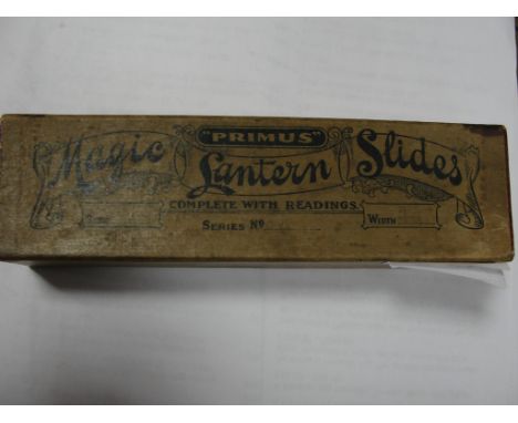 A tray of Magic Lantern slides by Primus (boxed)