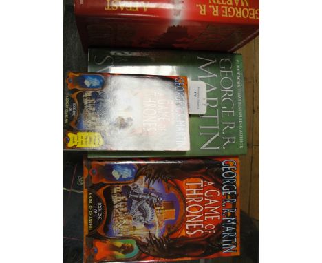 Game of Thrones books:
i. 1996 proof edition preview book by George R R Martin
ii. 1997 first edition first print 'A Song of 