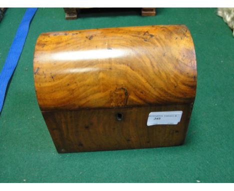 A 19th century mahogany tea caddy