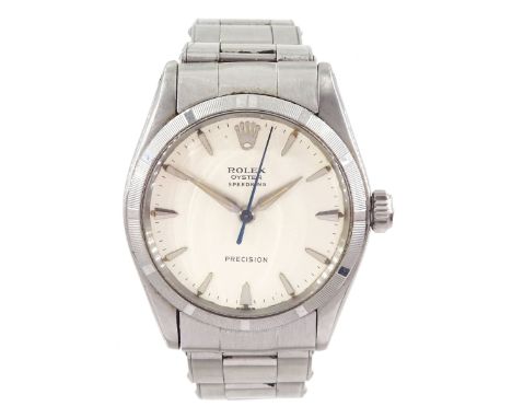 Rolex Oyster Speedking Precision gentleman's stainless steel manual wind wristwatch watch, circa 1961, Ref. 6421, serial No. 