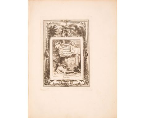 Longus: Les amours pastorales de Daphnis et Chloé. Paris: Pour les curieux 1757. 28 x 21,5 cm. Mit gest. Front. v. Audran nac
