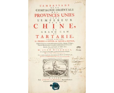 Neuhof (Nieuhoff), Johann (Jean): L'Ambassade de la Compagnie Orientale des Provinces Unies vers L'Empereur de la Chine, ou g
