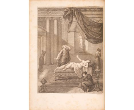 Beauclerc, Diana: Zwei illustrierte Werke in 1 Bd. 36 x 26 cm. Rotes Maroquin mit Rt. ,Rv. sowie goldgepr. Deckel- und Innenk