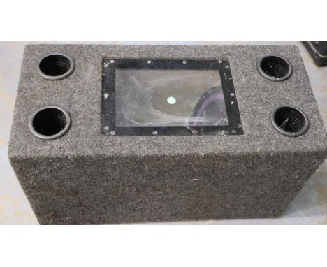 Boss Sound speaker in carpeted case. Not available for in-house P&amp;P 