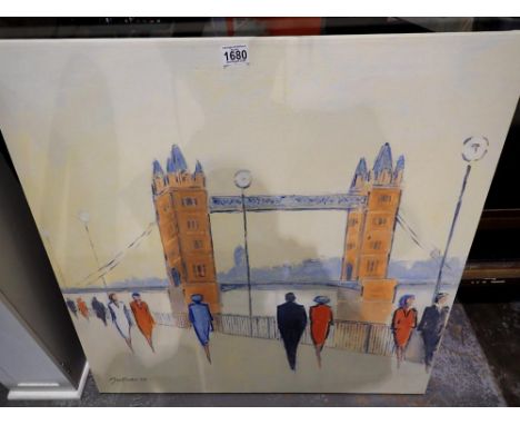 John Barker canvas print tower bridge. Not available for in-house P&amp;P 