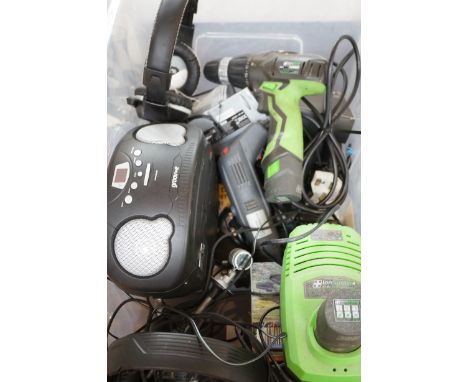 Box of tools &amp; electricals 