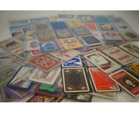 Large collection of advertising vintage playing cards 