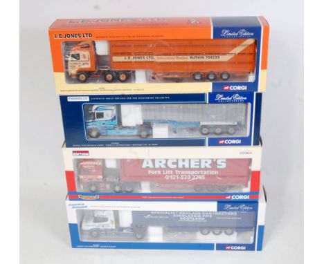 A Corgi 1/50 scale Hauliers of Renown Road Transport diecast group, four examples to include Ref. Nos. CC12424, CC12805, CC12