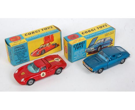 A Corgi Toys boxed racing car diecast group to include a Corgi No. 314 Ferrari Berlinetta 250 Le Mans (VG-NM,BVG), together w