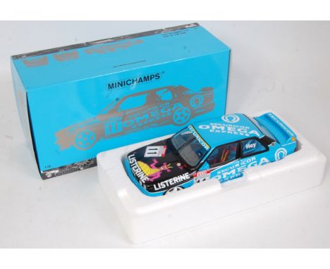 A Minichamps 1/18 scale model No. 912011 model of a BTCC Champion 1991 BMW M3 race car as driven by W Hoy, limited edition 1/