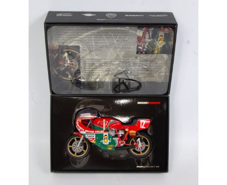 A Minichamps Classic Bike Series No. 8 1/12 scale model of an M Hailwood Ducati 900 racer, Isle of Man TT 1978 Motorcycle, ap