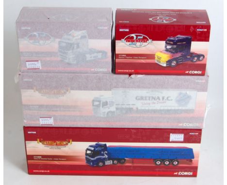 Four various boxed Corgi Hauliers of Renown and Truckfest Release 1/50 scale road haulage diecasts, all appear as issued to i