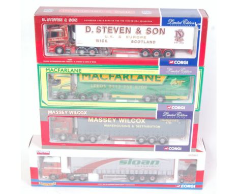 A Corgi 1/50 scale Road Transport diecast group, four examples to include Ref. Nos. 75206, CC13424, 75602, and 76603, all app