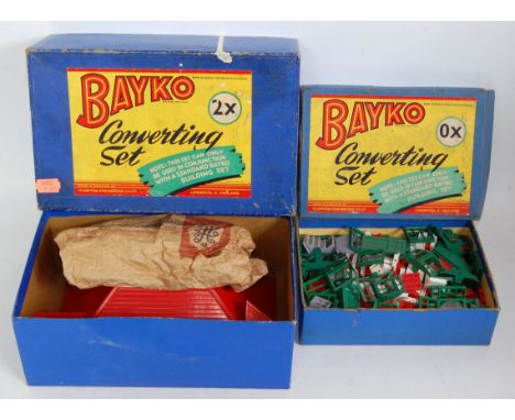 Collection of Bayko Boxed Set and Extras, to include Converting Set 3x, Converting Set 2x and 0x Building Set, with a range o