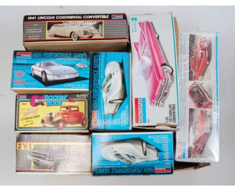 14 various boxed mixed scale and mixed manufactures 1/24 and 1/25 scale Classic Cars to include an MPC Pontiac GTO, a 1967 Po