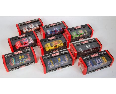 A Quartzo 1/43 scale stock car and American Racing car diecast group to include an MBNA Burton Ward Pontiac Grand Prix Racing