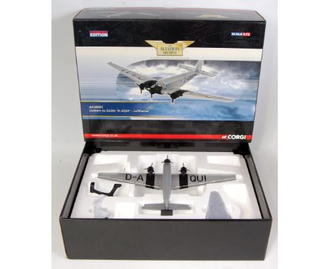 A Corgi Aviation Archive limited edition model No. AA36905 1/72 scale model of a Lufthansa Junkers JU-52, appears as issued i