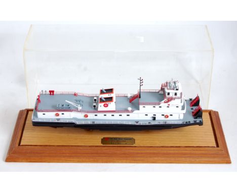 A Classic Construction Models CCM 1/186 scale factory built presentation model of an Ohio River large pusher tug, named MV Mi