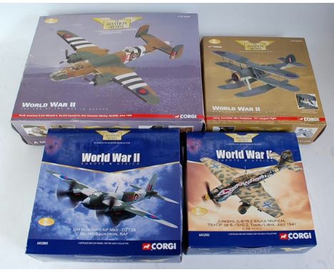 Seven various boxed Corgi Aviation Archive mixed scale diecast aircraft, all in original boxes, some boxes with minor damage,