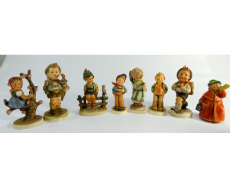 Group of eight Hummel figurines of children 
