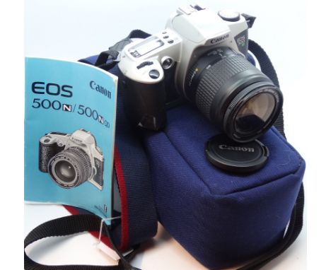 Canon EOS 500 camera with lens 