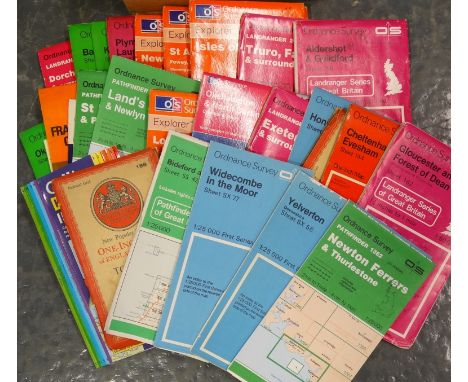 Quantity of maps - mostly Ordnance Survey 