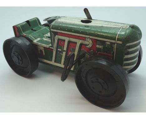 Marx tinplate clockwork tractor 