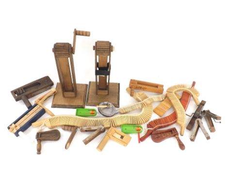 Collection of rotary and other hand operated rattles 