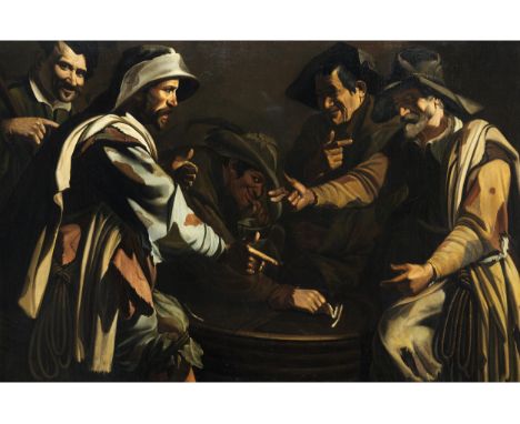 Meister der Flagellazione di Cesena, tätig im zweiten Jahrzehnt des 17. JahrhundertsDIE MORRA-SPIELER, UM 1620Öl auf Leinwand