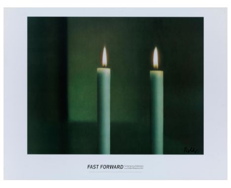 Gerhard Richter, geb. 1932 Dresden, lebt in KölnZWEI KERZEN (NACH DEM GLEICHNAMIGEN GEMÄLDE VON 1982)Farboffsetlithografie au