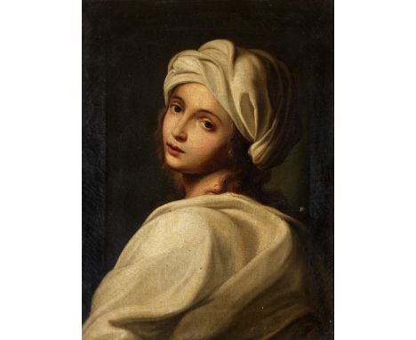 Guido Reni, 1575 Bologna – 1642 ebenda, nachPORTRAIT DER BEATRICE CENCI (1571 – 1599)Öl auf Leinwand.63 x 48 cm.In dekorative