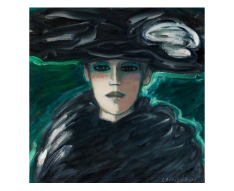 Jean-Pierre Cassigneul, geb. 1935 Paris PORTRAIT EINER JUNGEN FRAUÖl auf Leinwand.46 x 46,5 cm.Rechts unten signiert „Cassign