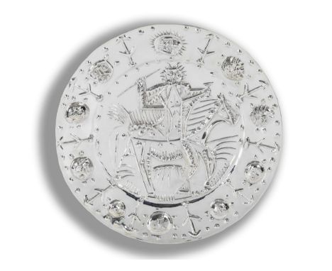 Pablo Picasso, 1881 Málaga – 1973 MouginsFAUNE CAVALIERDurchmesser: 42 cm. Gewicht: 2000 g.Verso gestempelt „Picasso“ und num