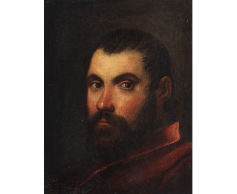Domenico Robusti, genannt „Tintoretto“, 1560 Venedig – 1635 ebenda, zug.PORTRAIT EINES MANNESÖl auf Leinwand. Doubliert.42 x 