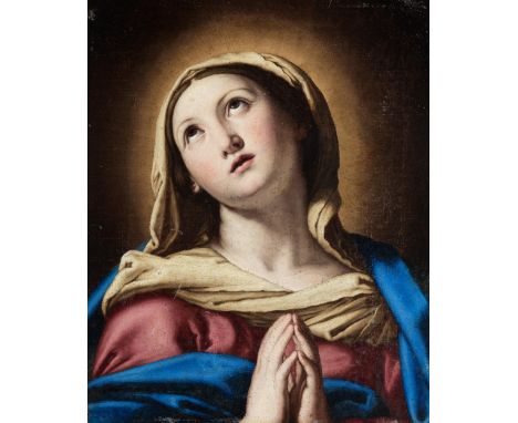 Giovanni Battista Salvi, genannt „Sassoferrato“, 1609 Sassoferrato – 1685 Rom, zug.DIE MADONNA IM GEBETÖl auf Leinwand. Doubl