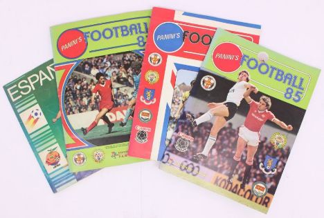 Panini: A collection of four complete Panini sticker albums, to comprise: Espana 82 World Cup; Football 83; Football 84; Foot